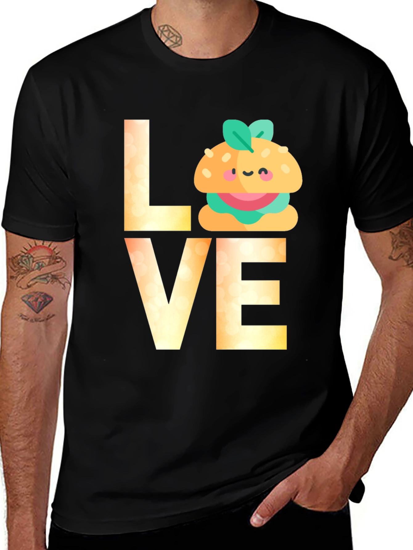 Love Vegan Burger T-Shirt