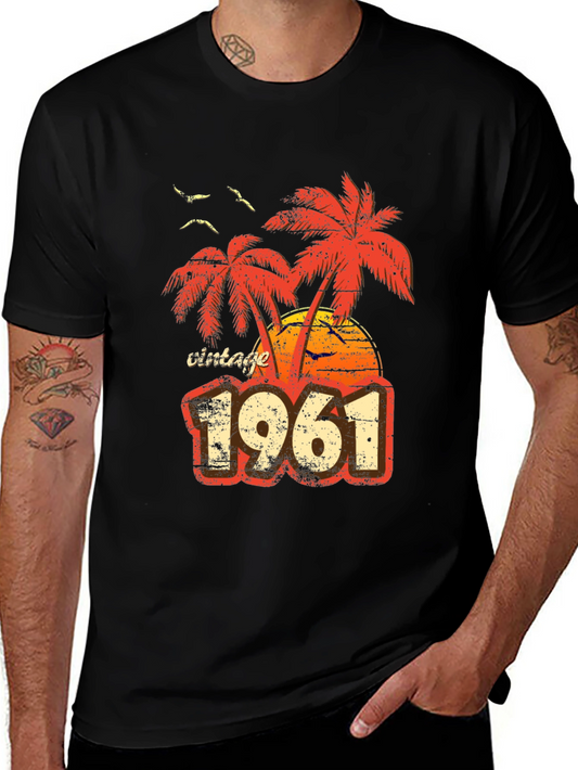 Vintage 1961 Palm Tree Graphic T-Shirt