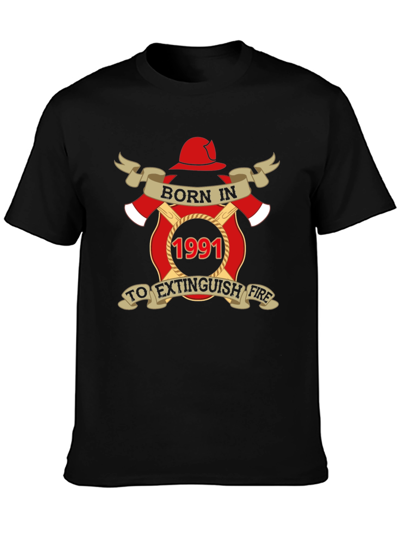 Born in 1991 Firefighter T-Shirt