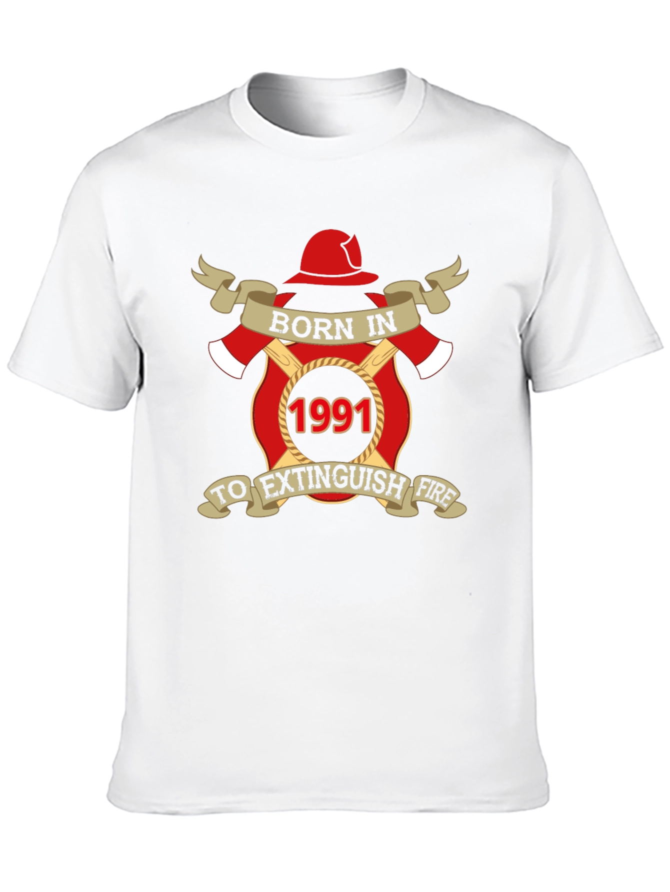 Born in 1991 Firefighter T-Shirt