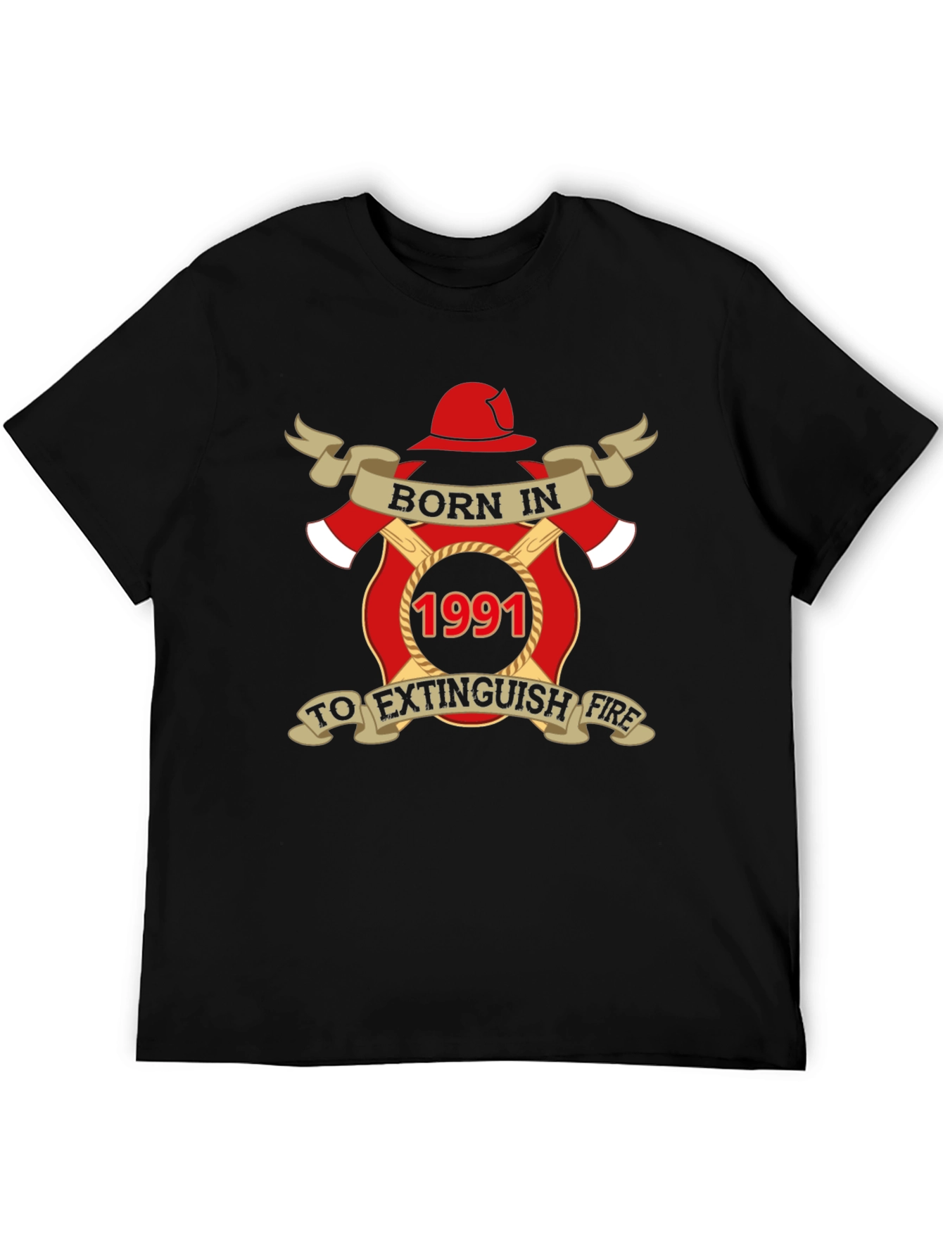 Born in 1991 Firefighter T-Shirt