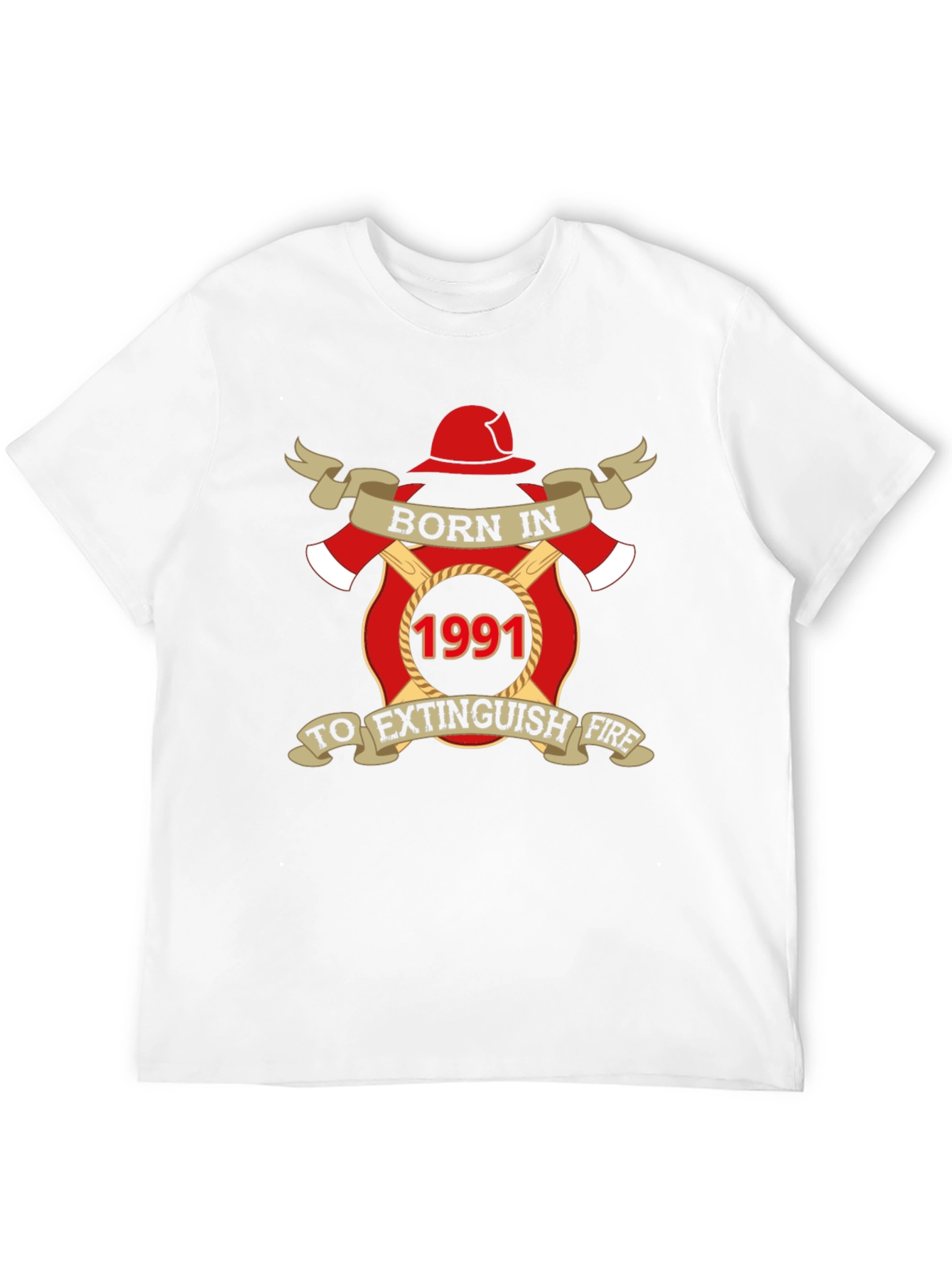 Born in 1991 Firefighter T-Shirt