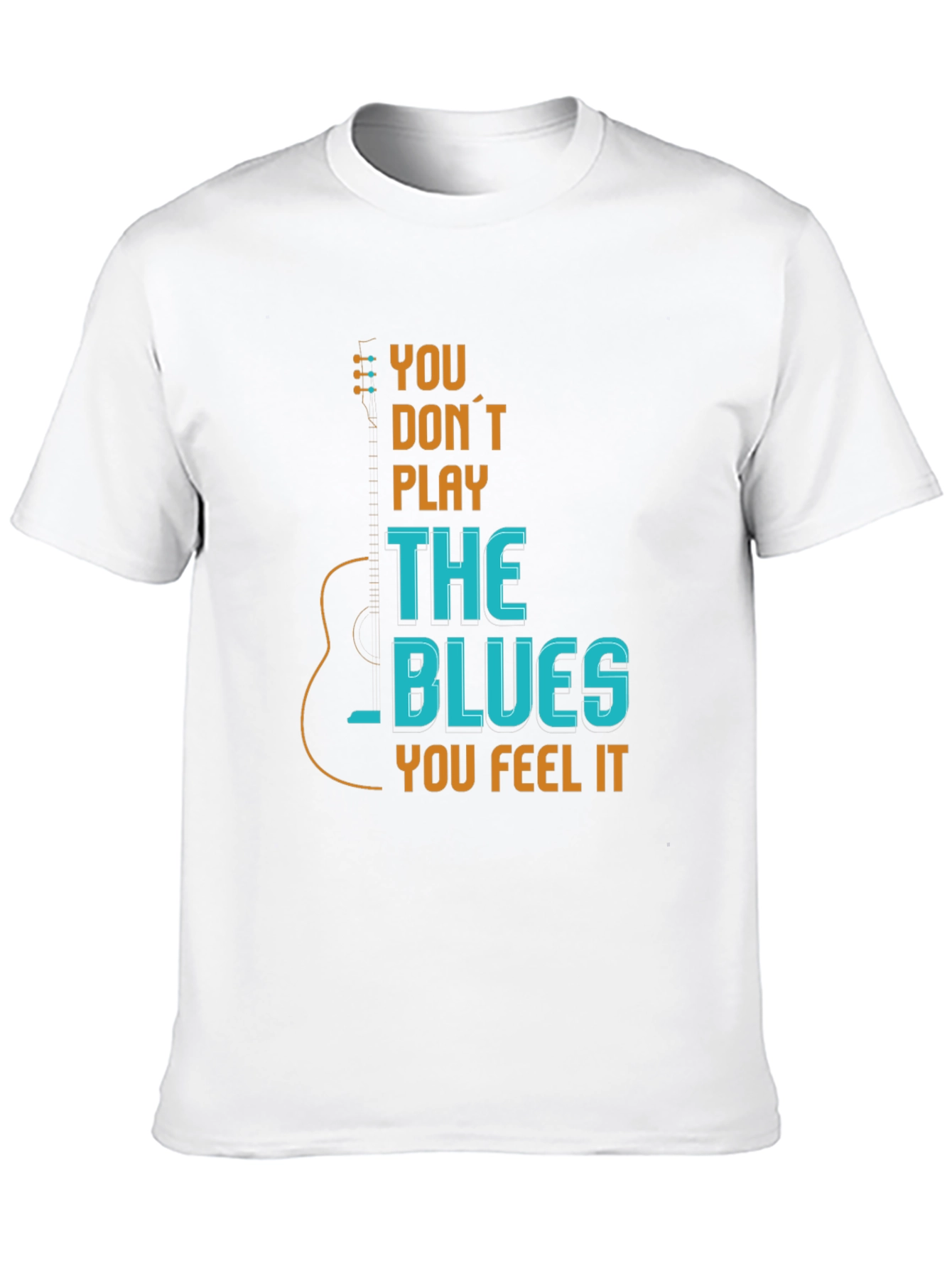 Blues Guitar T-Shirt - Feel The Music
