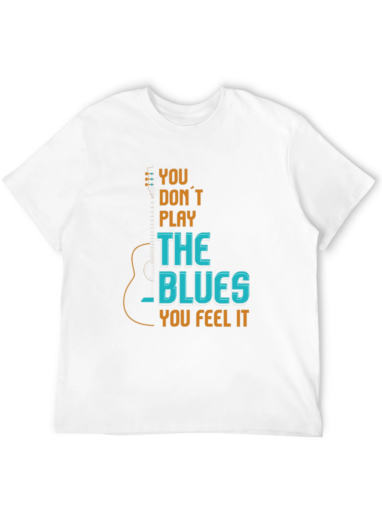 Blues Guitar T-Shirt - Feel The Music