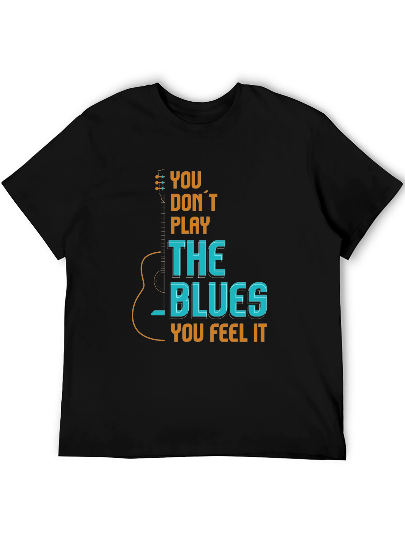 Blues Guitar T-Shirt - Feel The Music