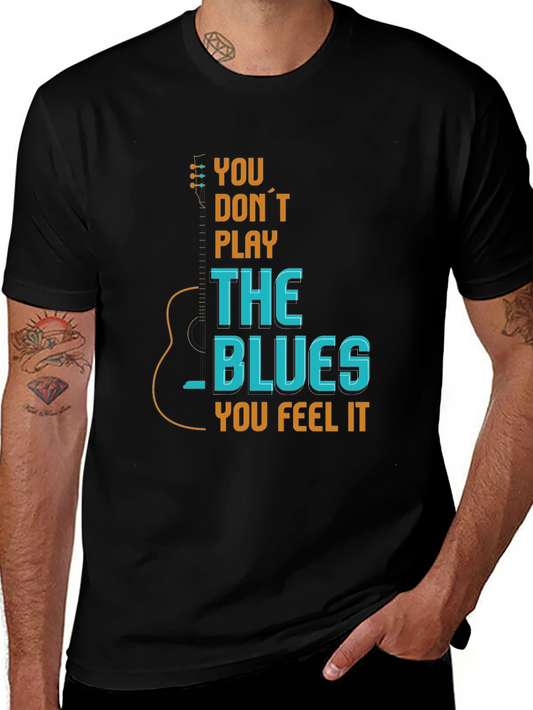 Blues Guitar T-Shirt - Feel The Music