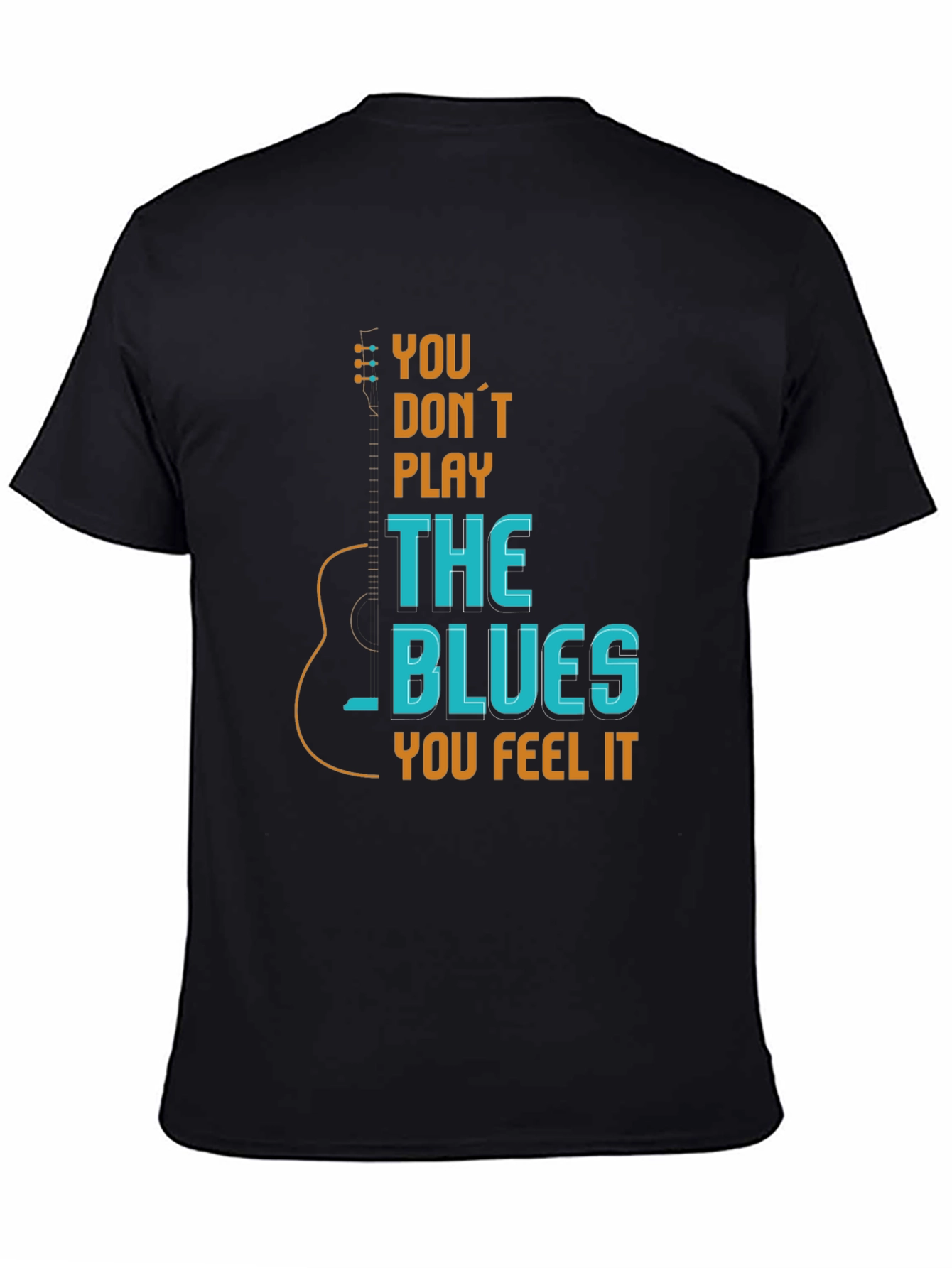 Blues Guitar T-Shirt - Feel The Music