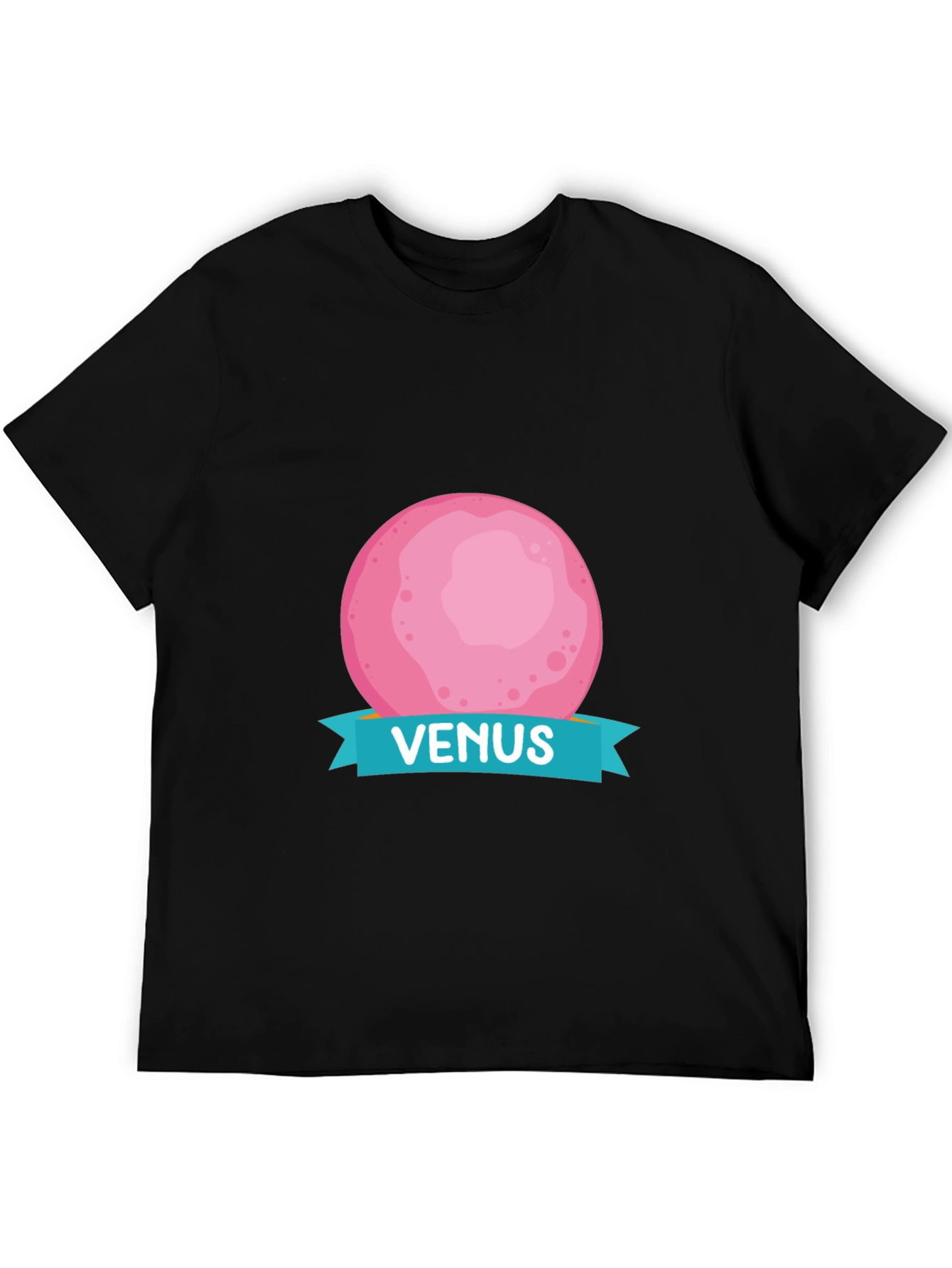Venus Planet Graphic T-Shirt - Black Cotton Tee