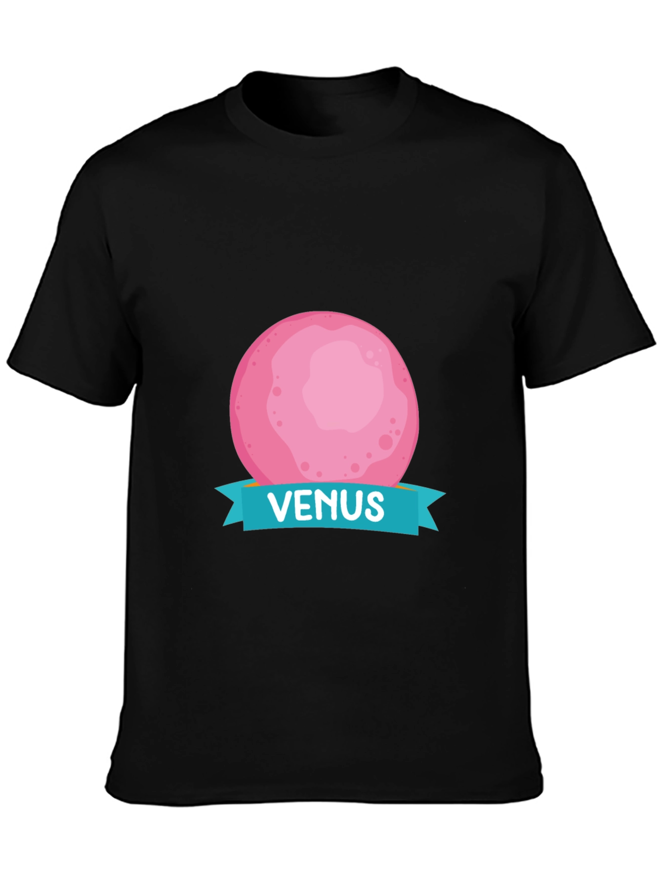 Venus Planet Graphic T-Shirt - Black Cotton Tee
