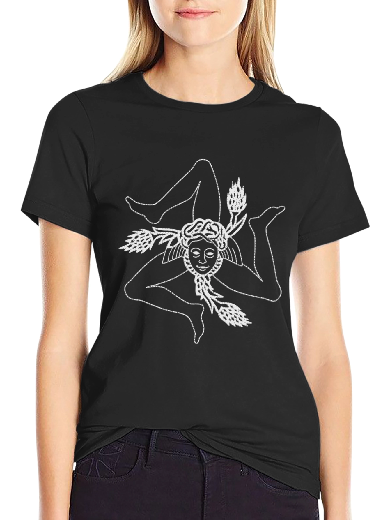 Trinacria Symbol T-Shirt - Sicilian Pride Tee