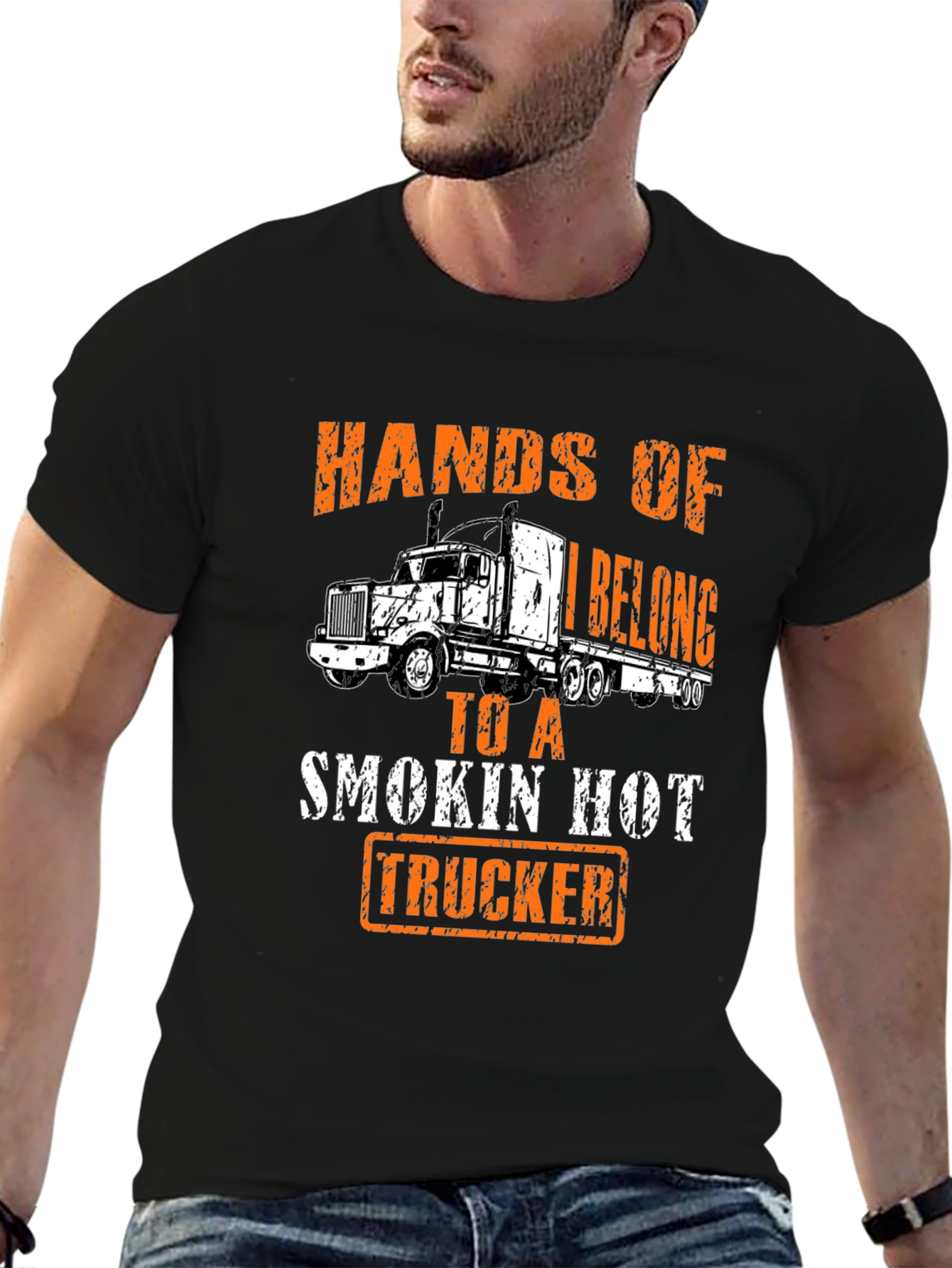 Hands Off Smokin Hot Trucker Tee