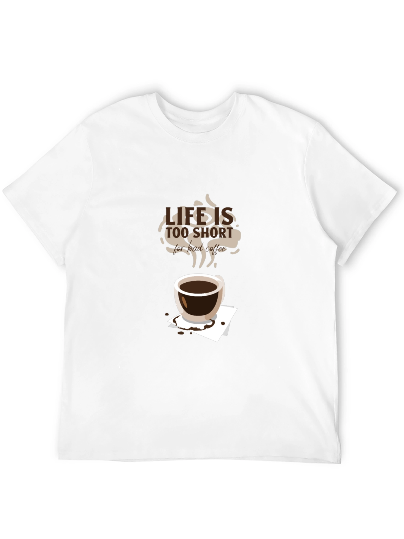 Life is Too Short Coffee T-Shirt - Black