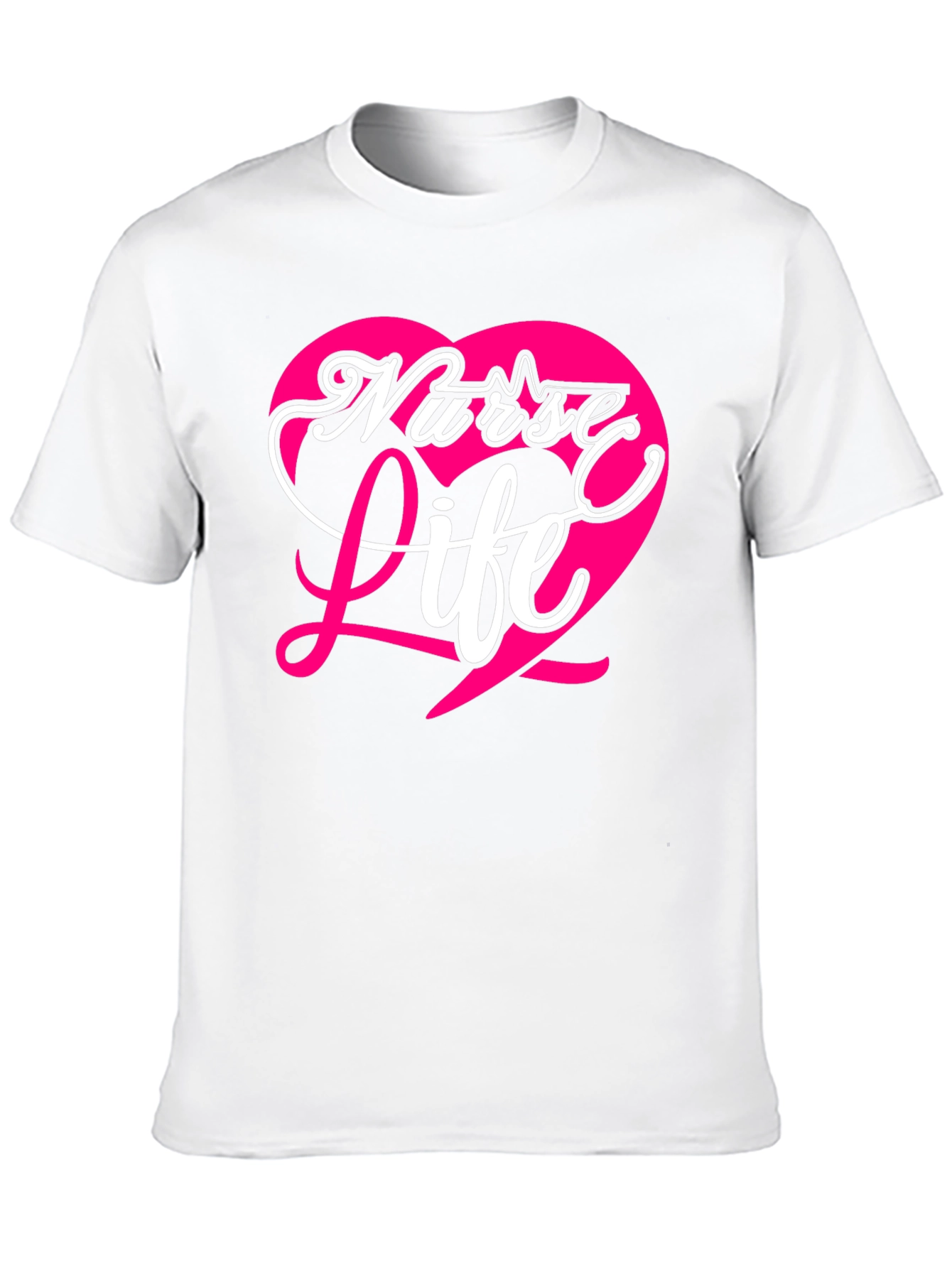 Nurse Life Heart Graphic T-Shirt