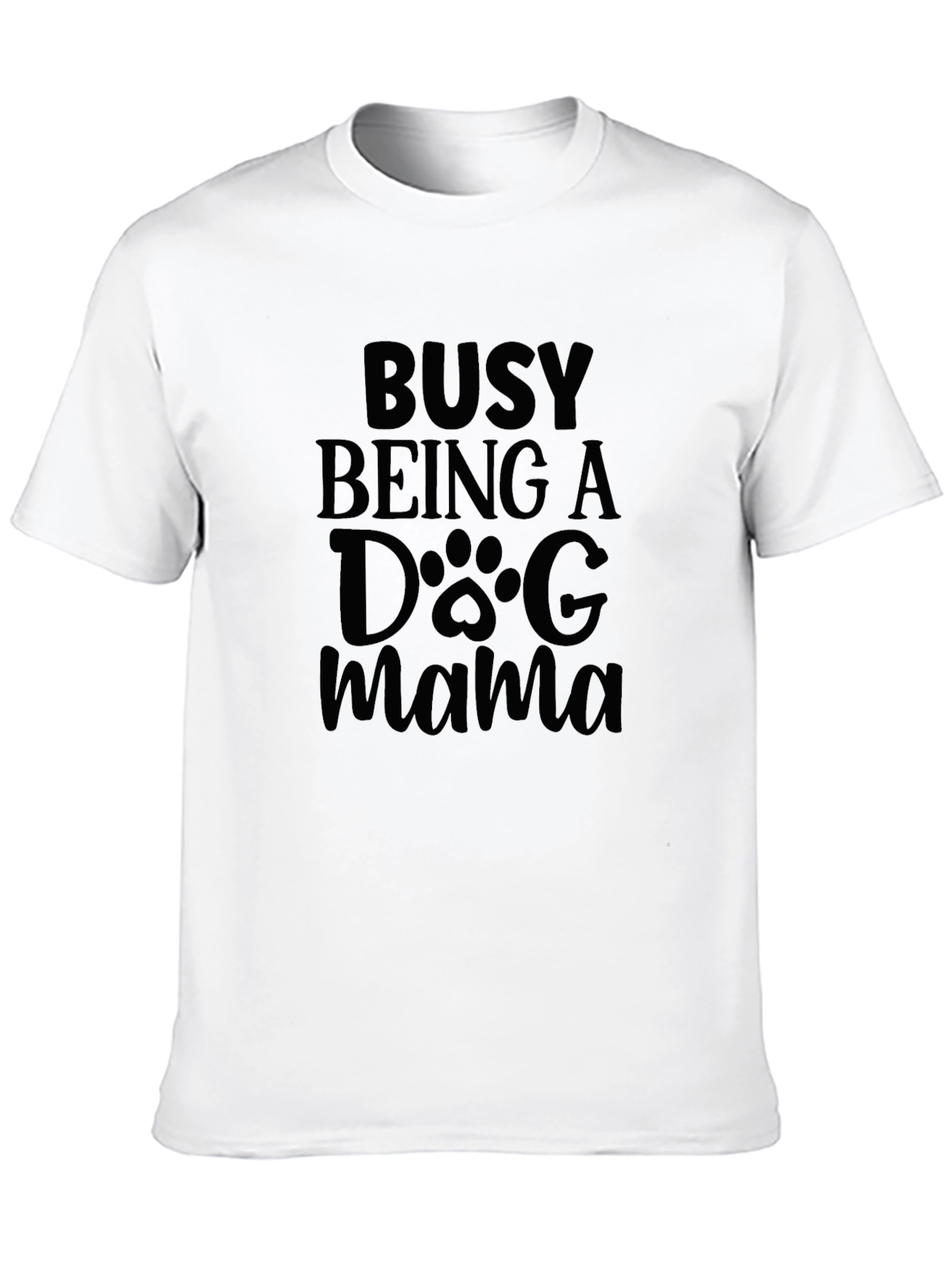 Busy Being a Dog Mama Black Graphic Tee