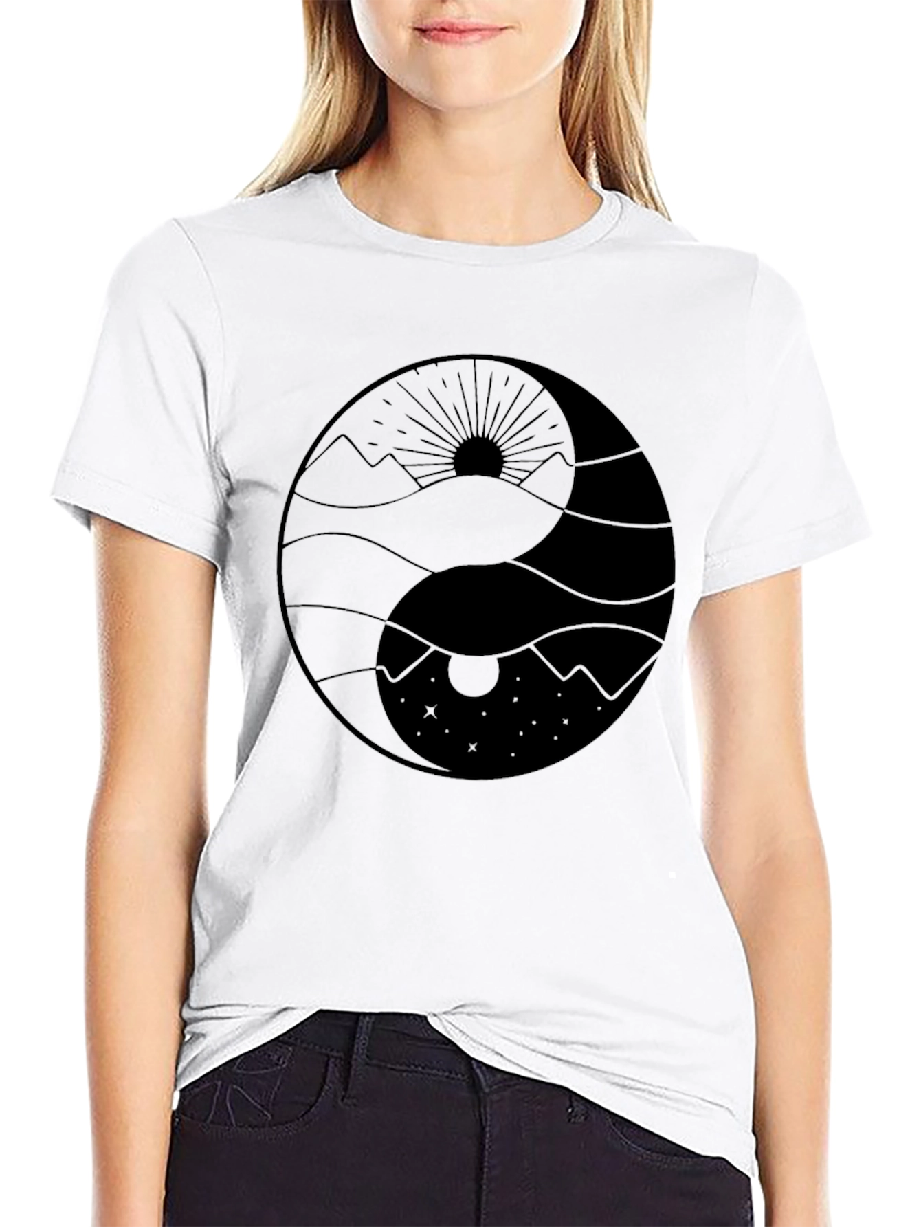 Yin Yang Graphic Tee - Balance of Nature Shirt