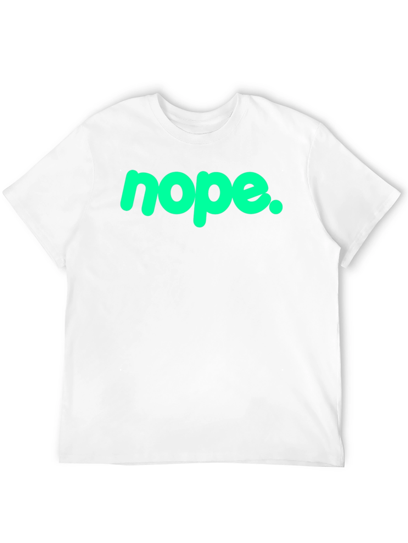 Nope Graphic Tee - Casual Black T-Shirt