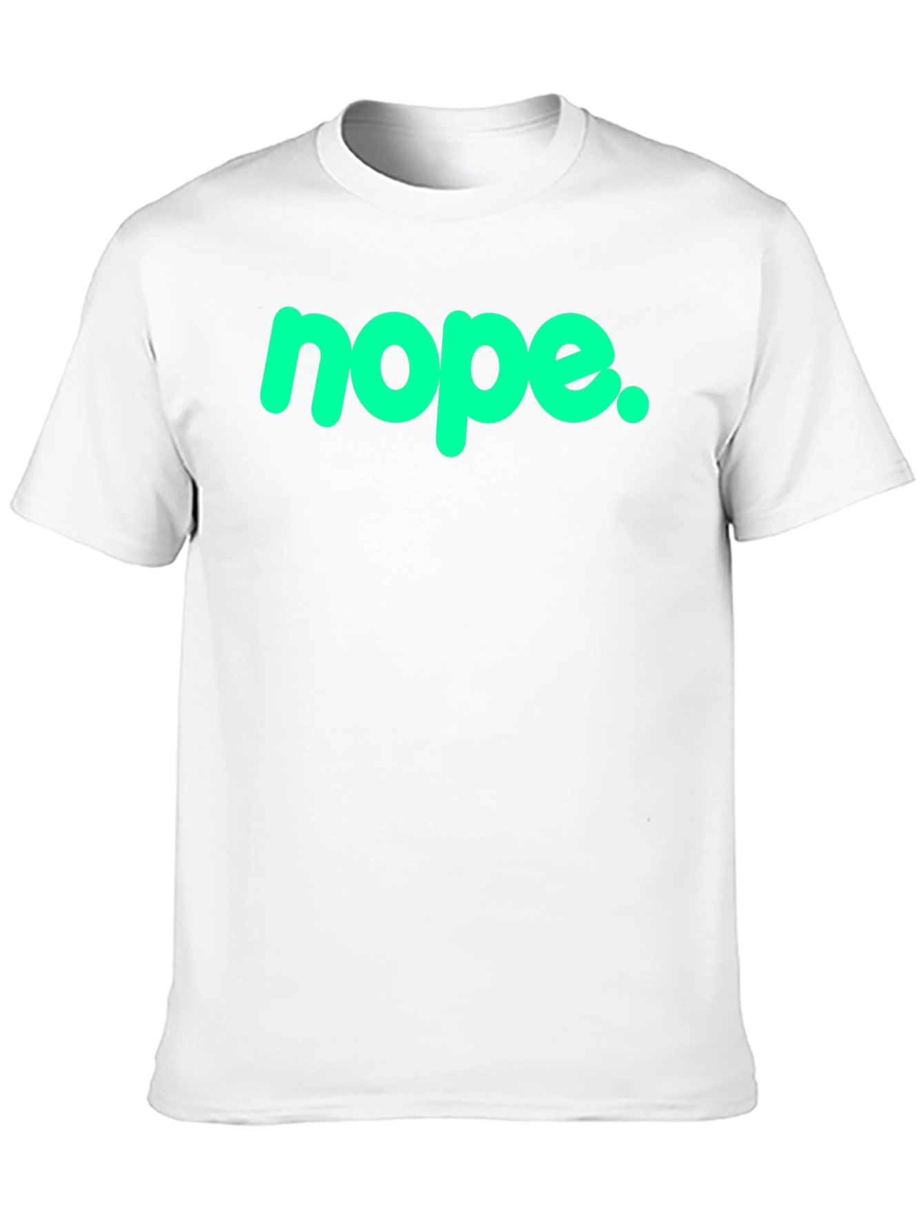 Nope Graphic Tee - Casual Black T-Shirt