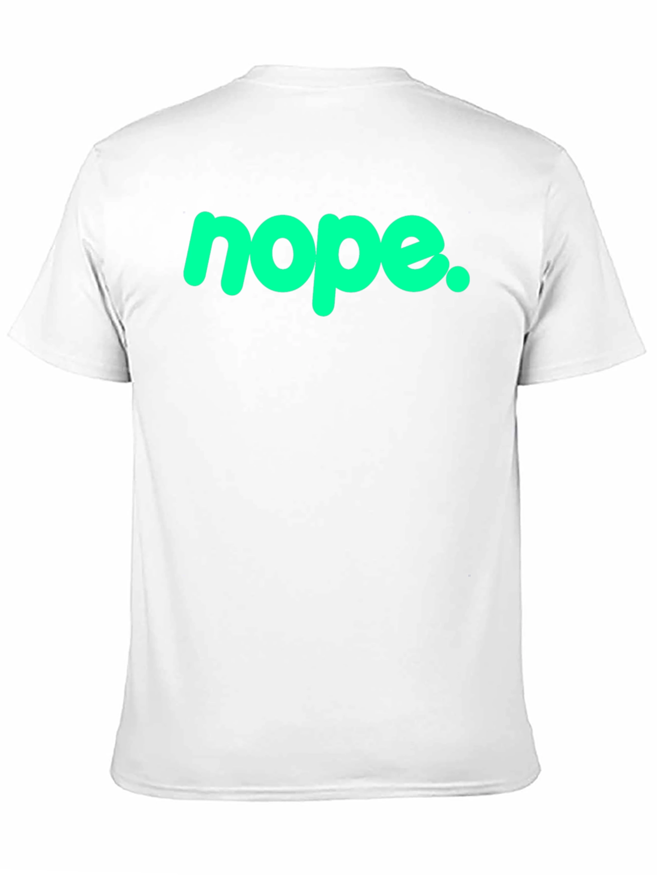 Nope Graphic Tee - Casual Black T-Shirt