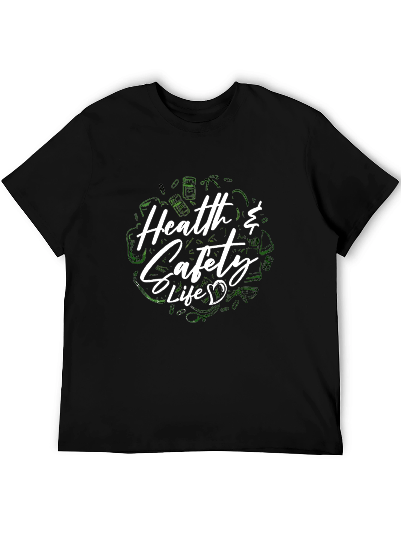 Health & Safety Life Graphic Tee - Black