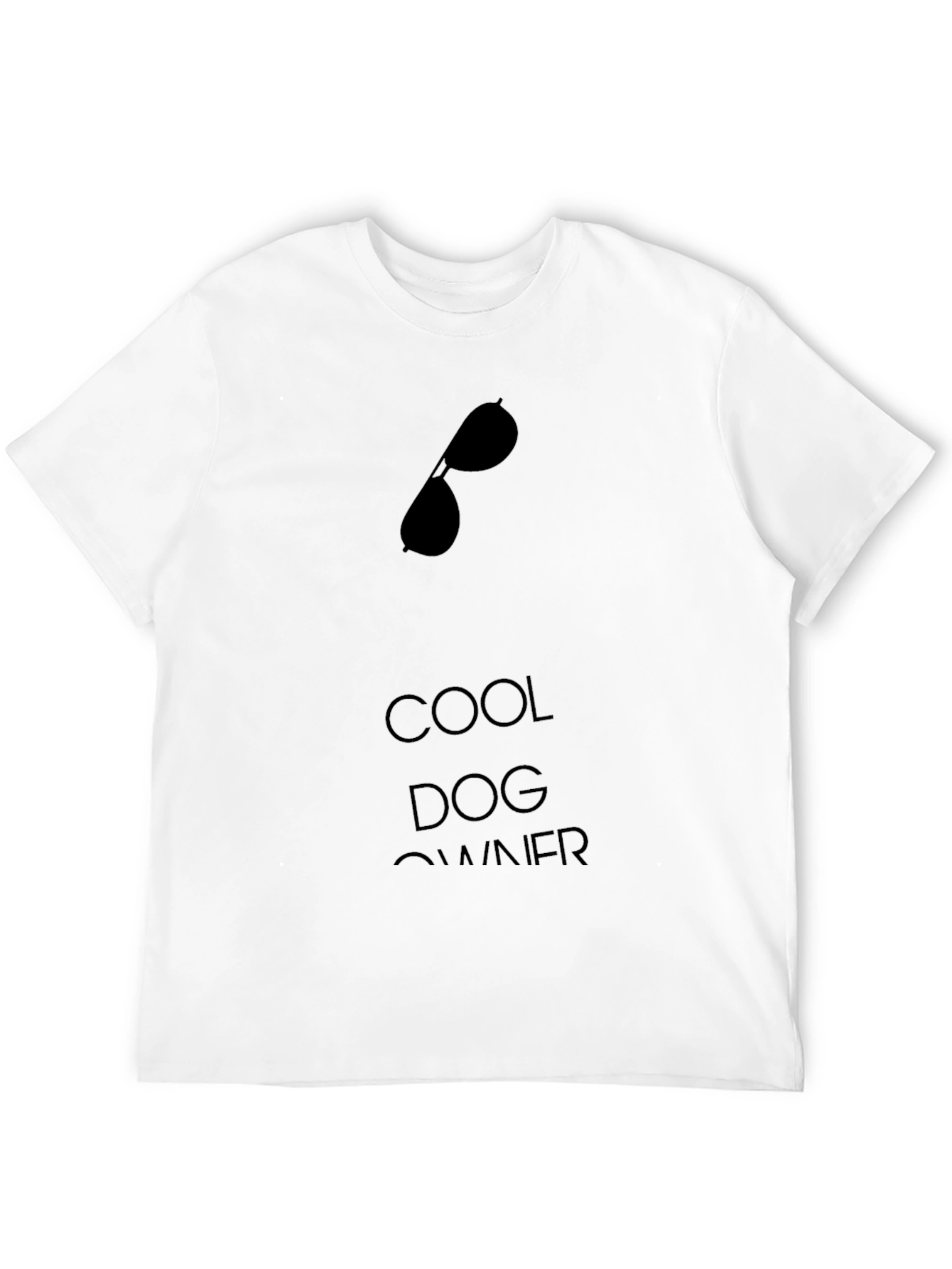 Cool Dog Owner Graphic Tee - Black Cotton