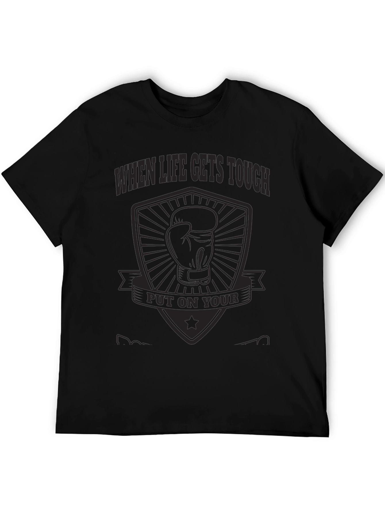 When Life Gets Tough Boxing Glove Graphic Tee