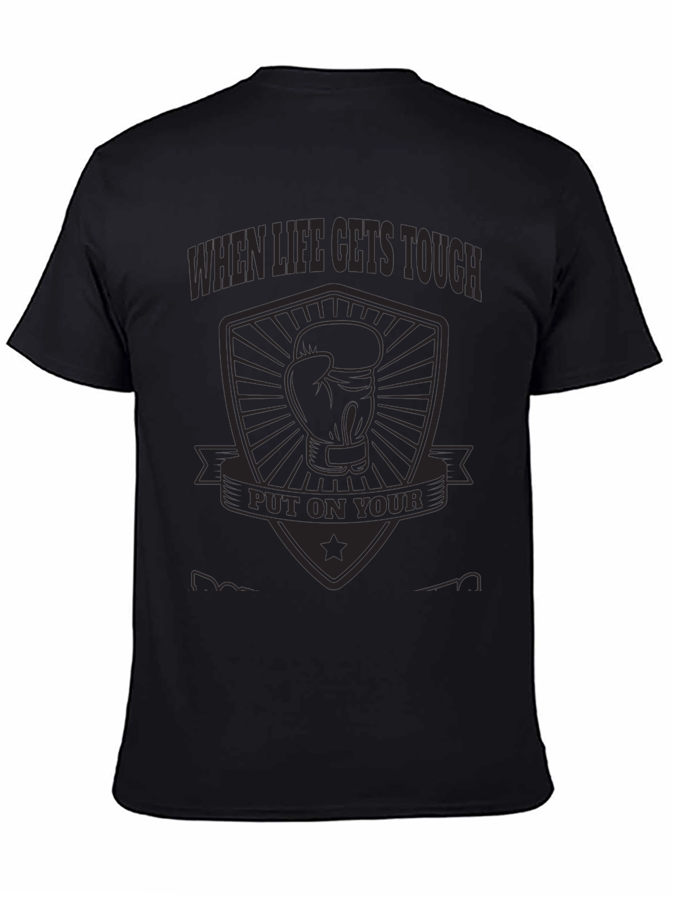 When Life Gets Tough Boxing Glove Graphic Tee