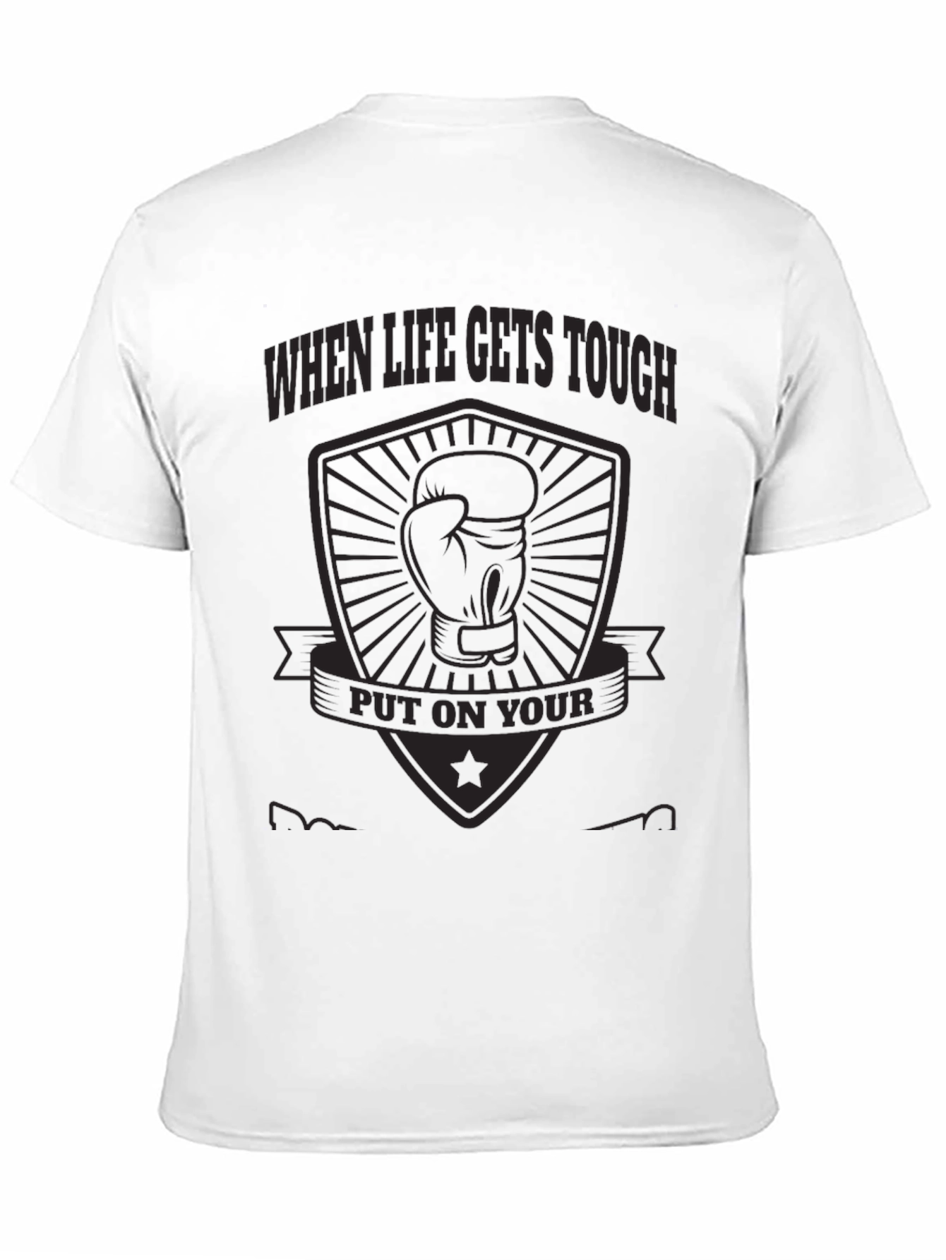 When Life Gets Tough Boxing Glove Graphic Tee