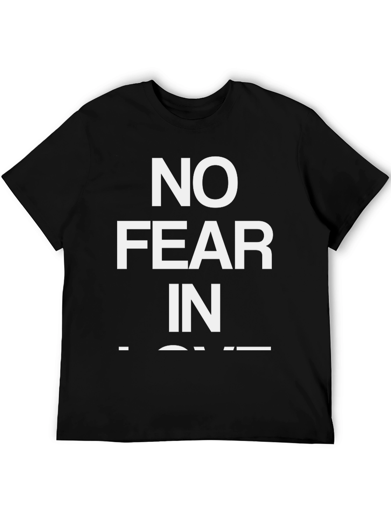 No Fear In Love Graphic Tee - Black