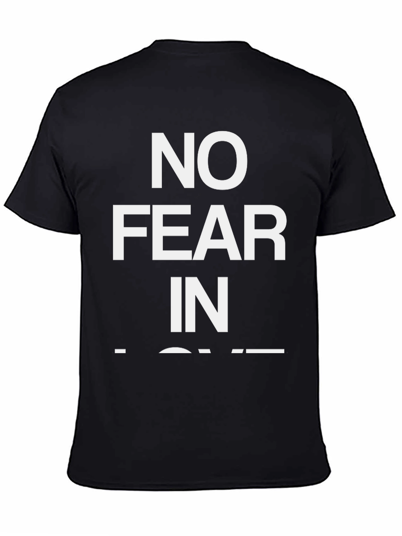 No Fear In Love Graphic Tee - Black