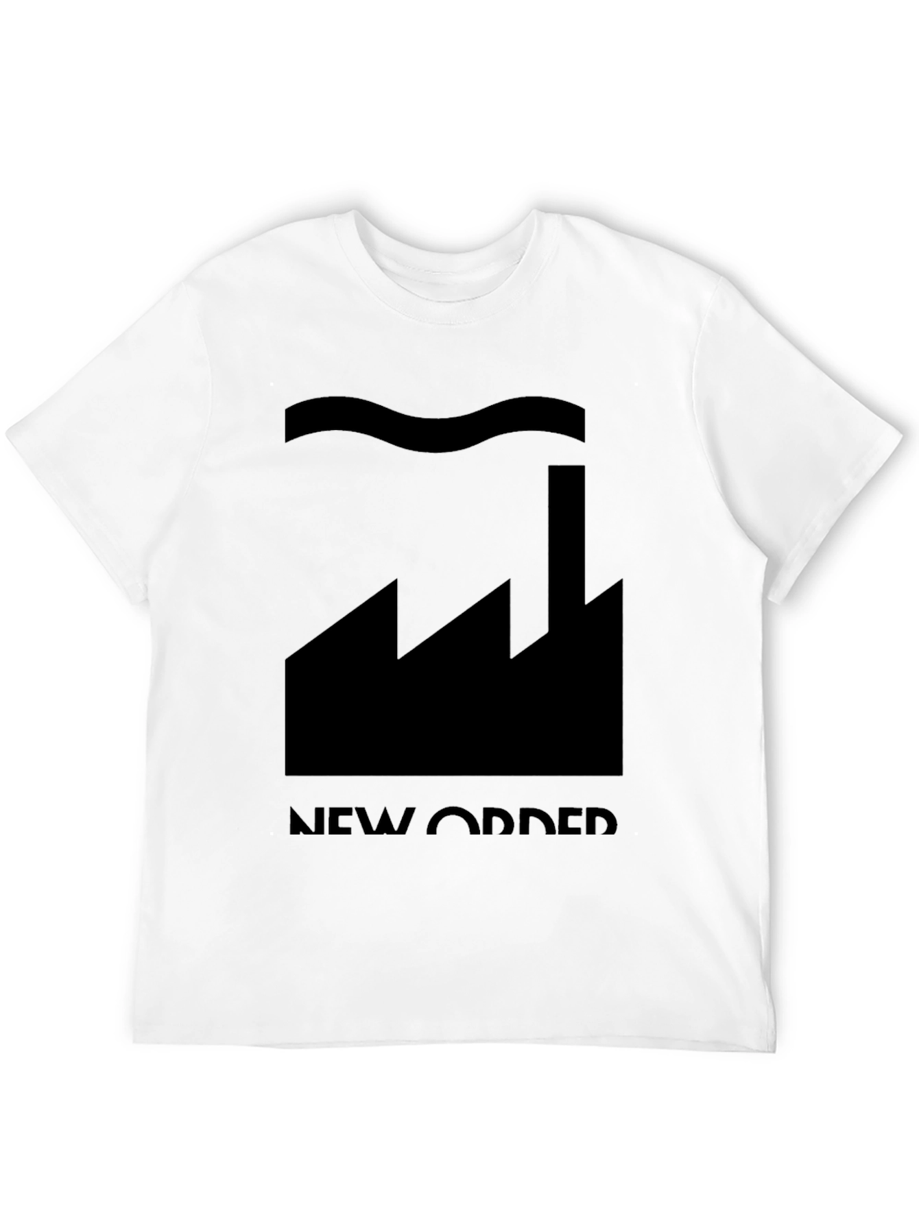 New Order Factory Graphic T-Shirt - Black