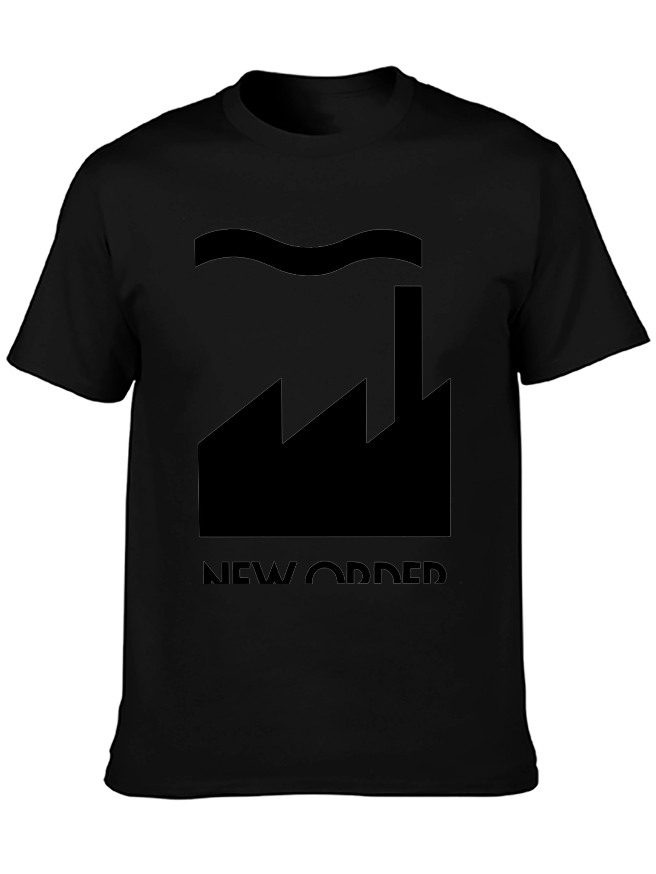New Order Factory Graphic T-Shirt - Black
