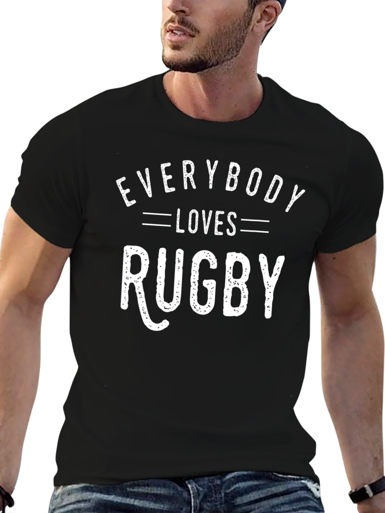 Everybody Loves Rugby Graphic T-Shirt