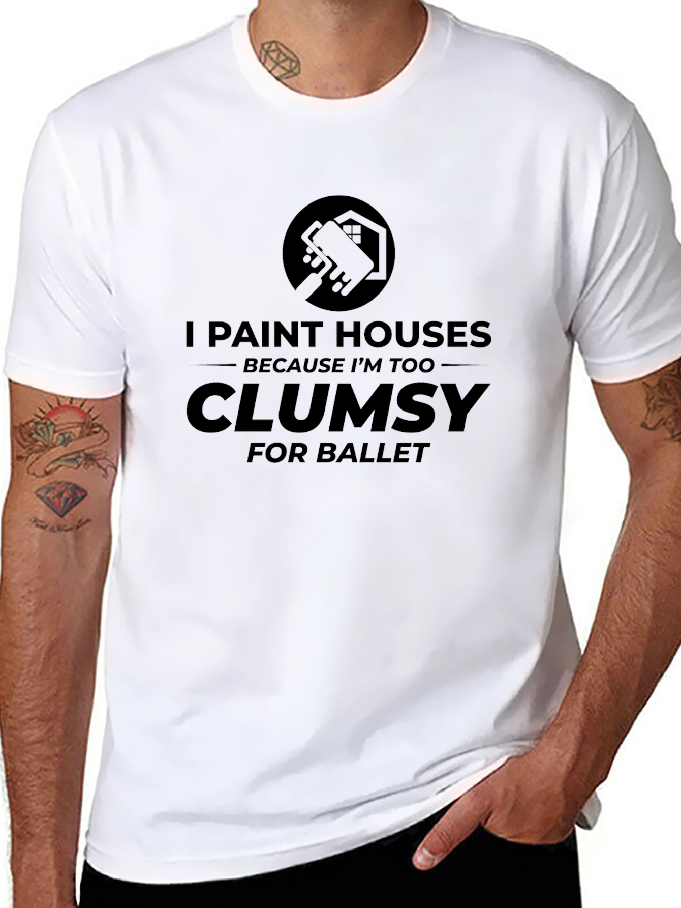 Humorous Painter T-Shirt - Clumsy for Ballet