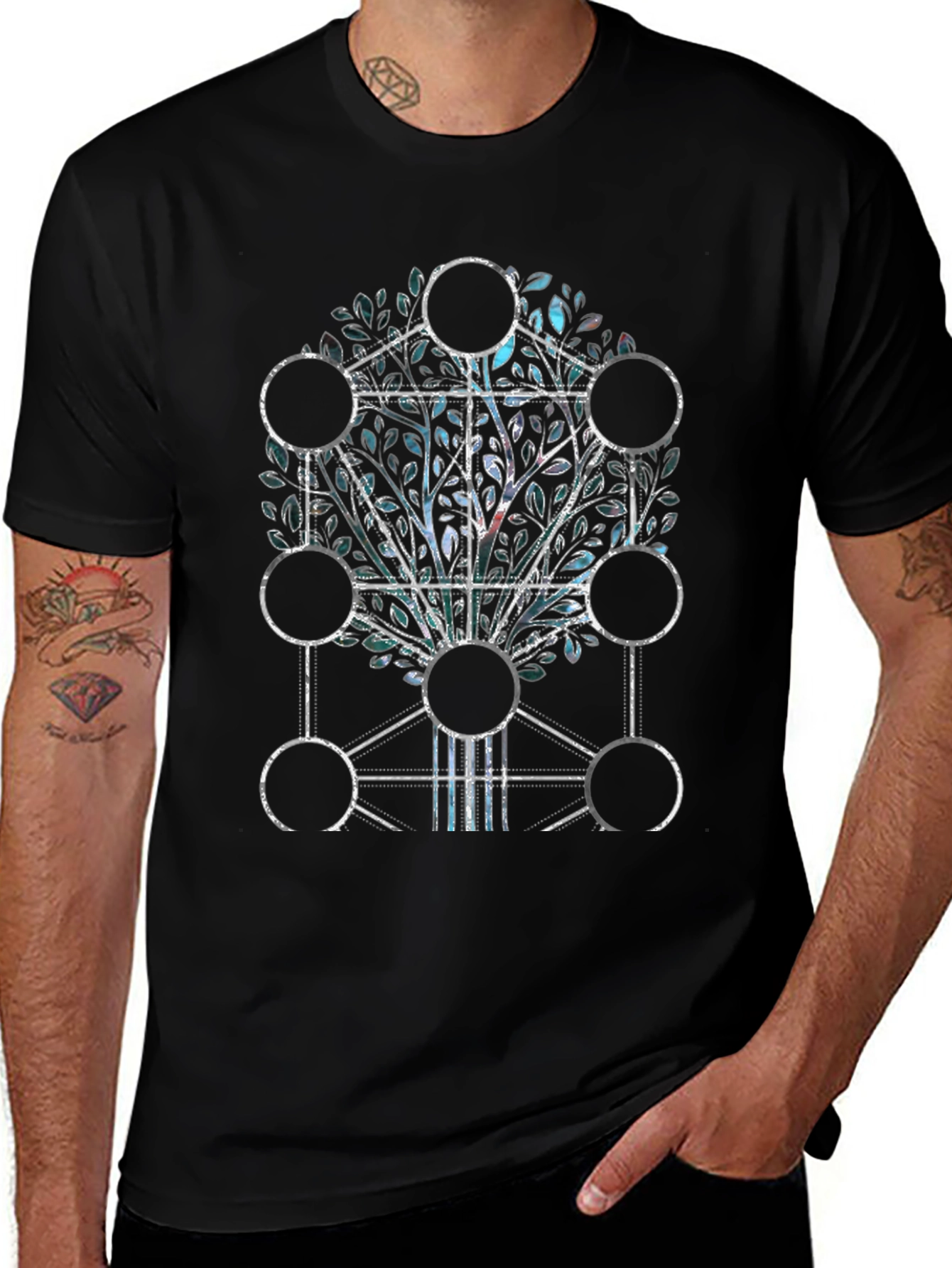Kabbalah Tree of Life Graphic T-Shirt
