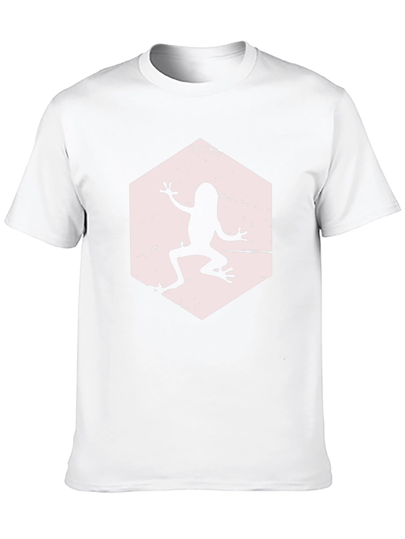 Frog Hexagon Graphic T-Shirt - Black