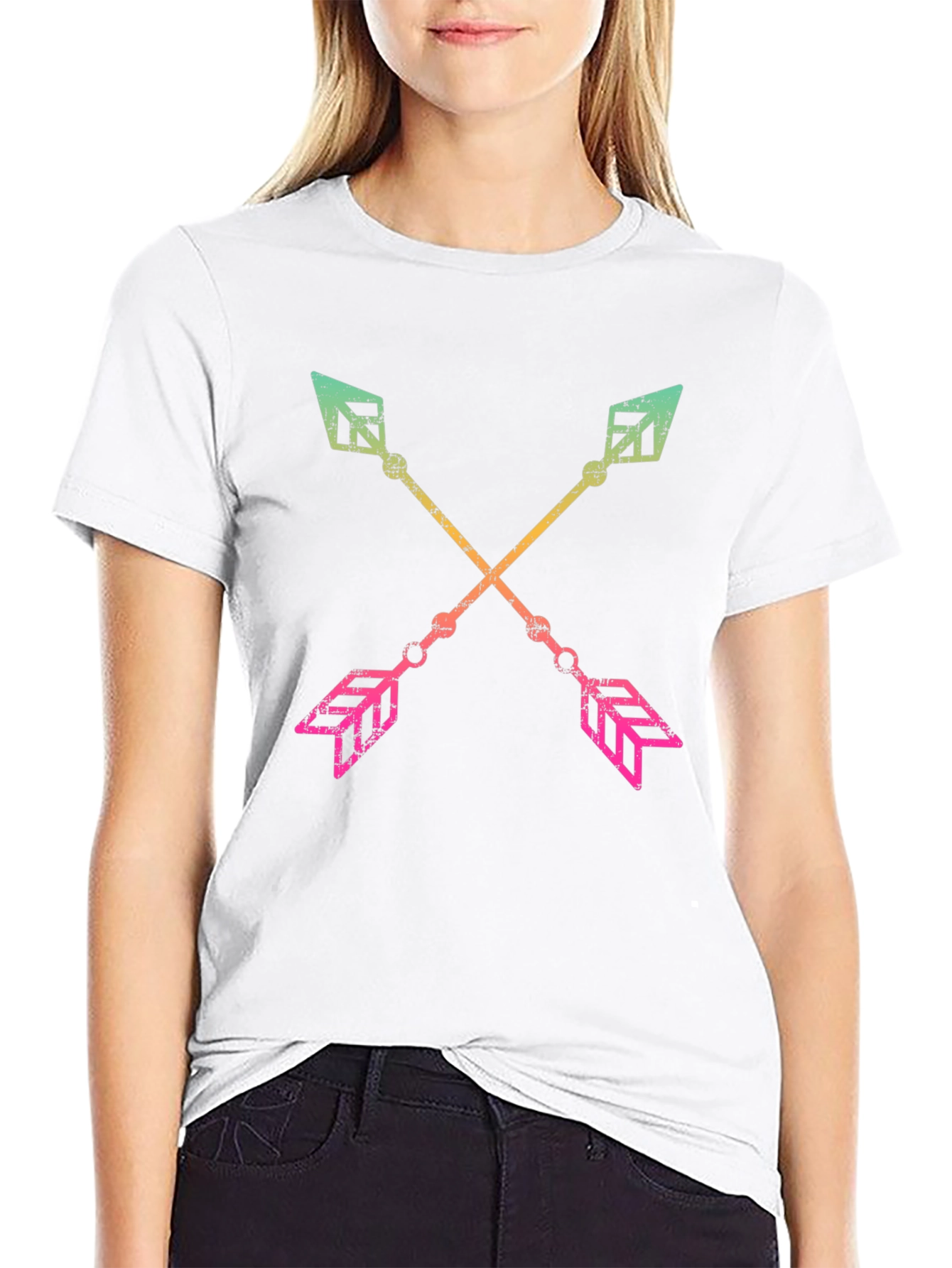 Crossed Arrows Graphic Tee - Mens Black T-Shirt