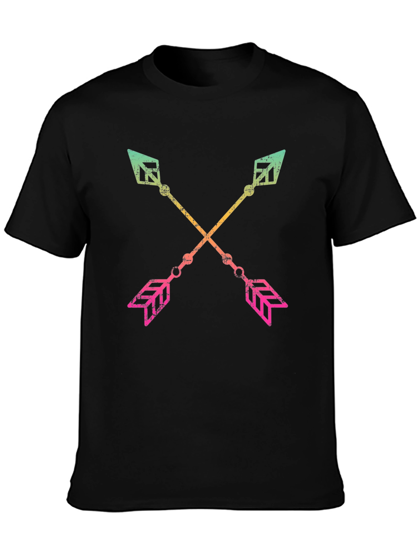 Crossed Arrows Graphic Tee - Mens Black T-Shirt