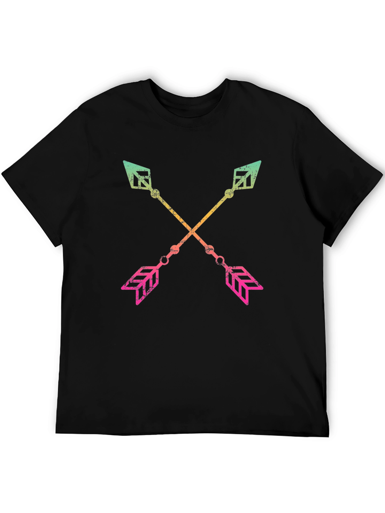 Crossed Arrows Graphic Tee - Mens Black T-Shirt