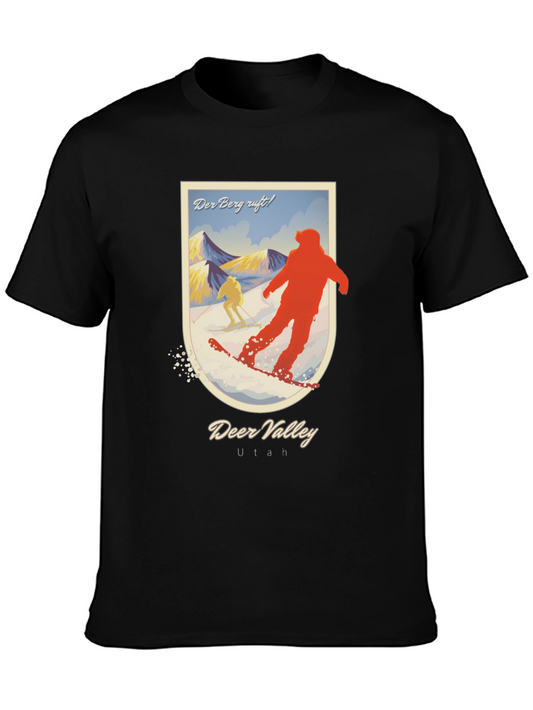 Deer Valley Utah Ski T-Shirt - Vintage Style