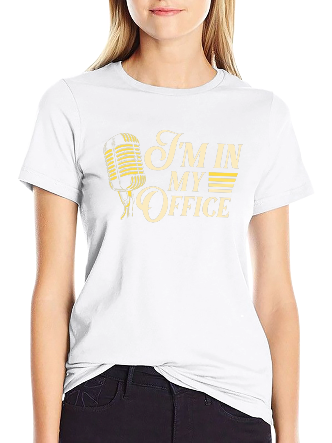 Im In My Office T-Shirt - Microphone Graphic Tee