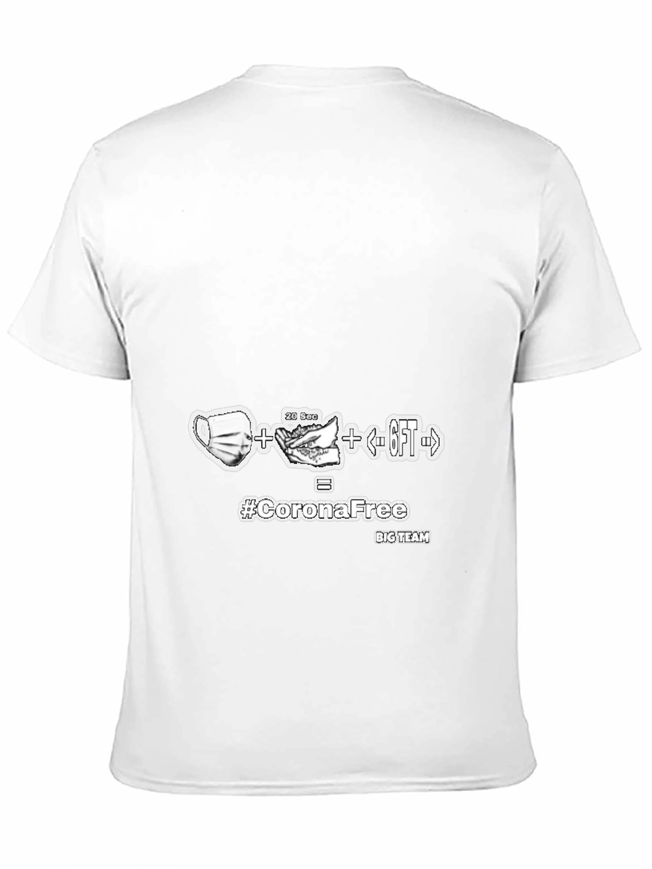 Corona Free Black T-Shirt