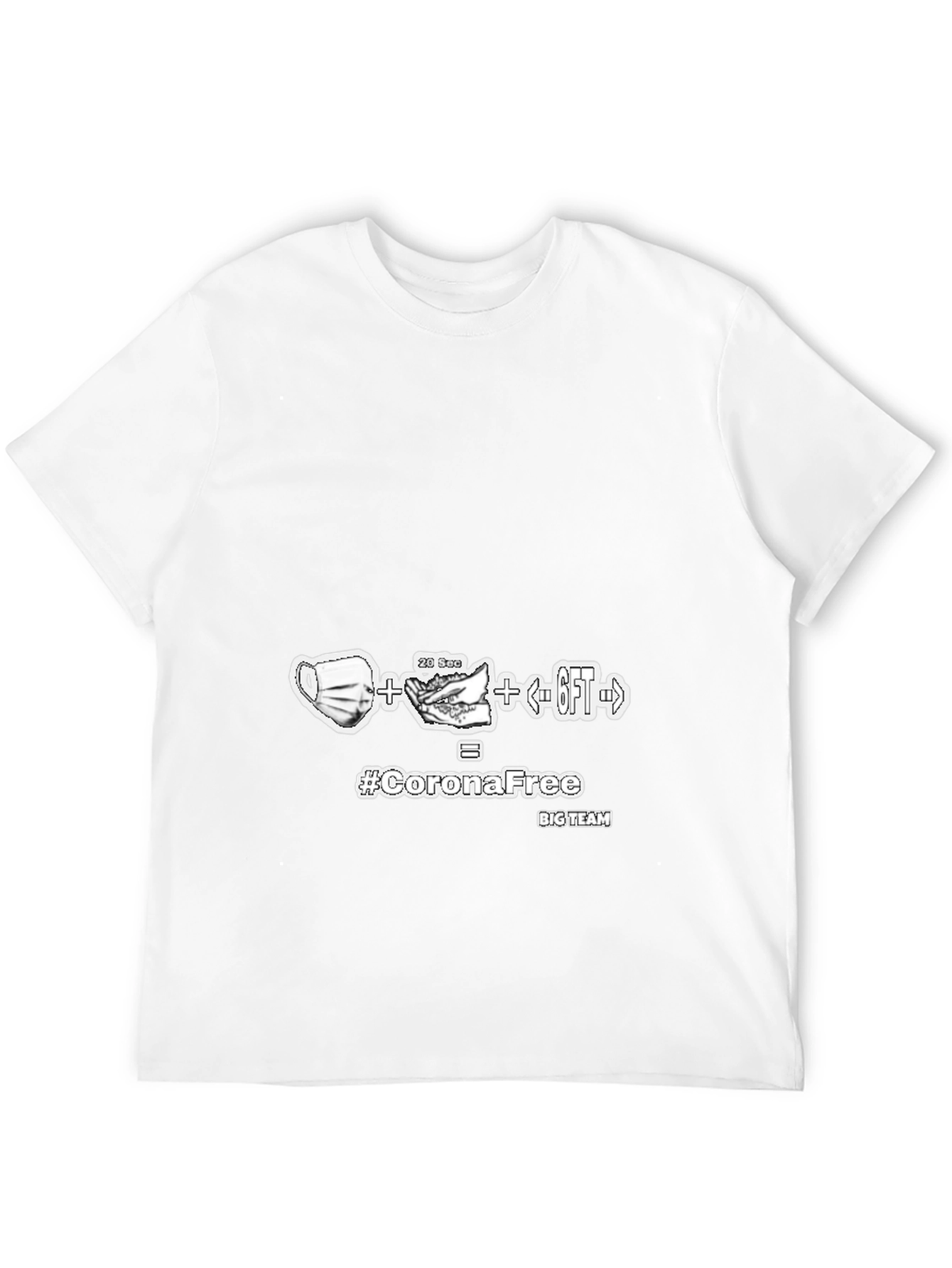 Corona Free Black T-Shirt
