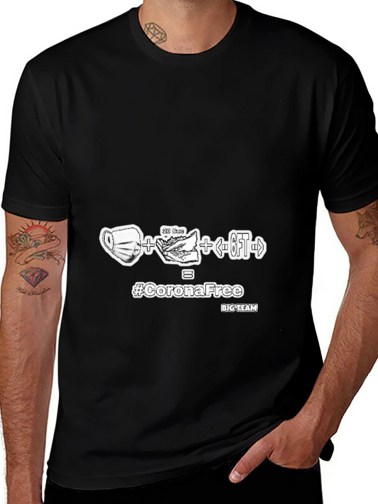 Corona Free Black T-Shirt