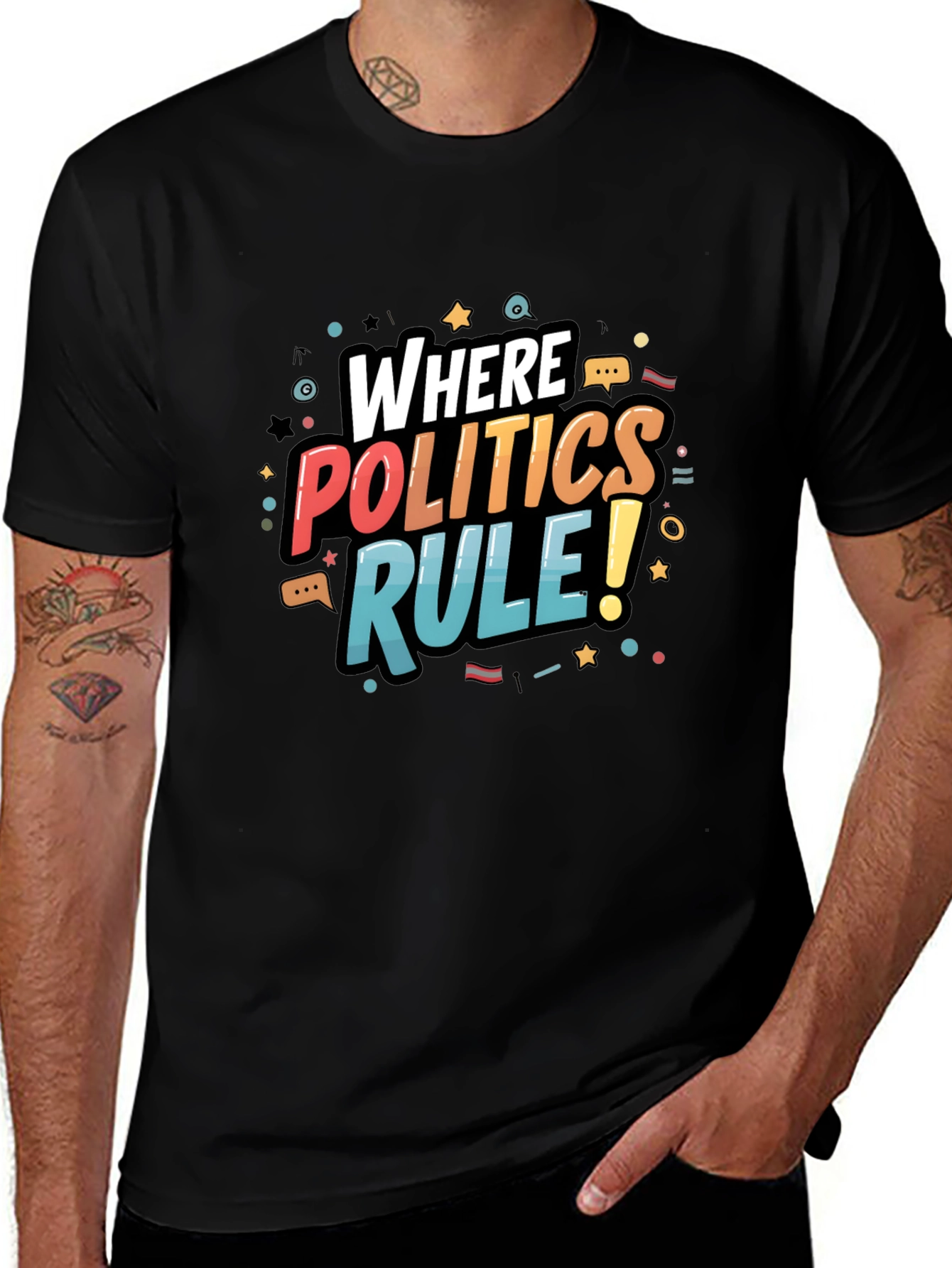 Where Politics Rule T-Shirt - Bold Graphic Tee