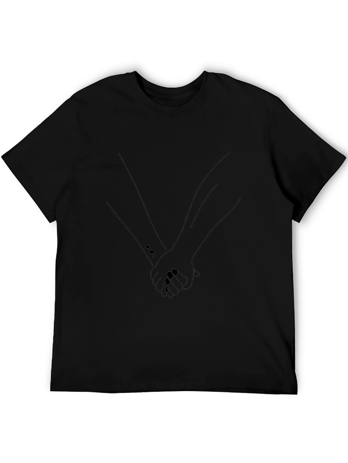 Minimalist Holding Hands Graphic Tee