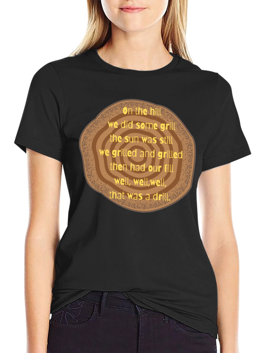 Grilling Wood Slice Tee - Funny BBQ Grill Master Shirt