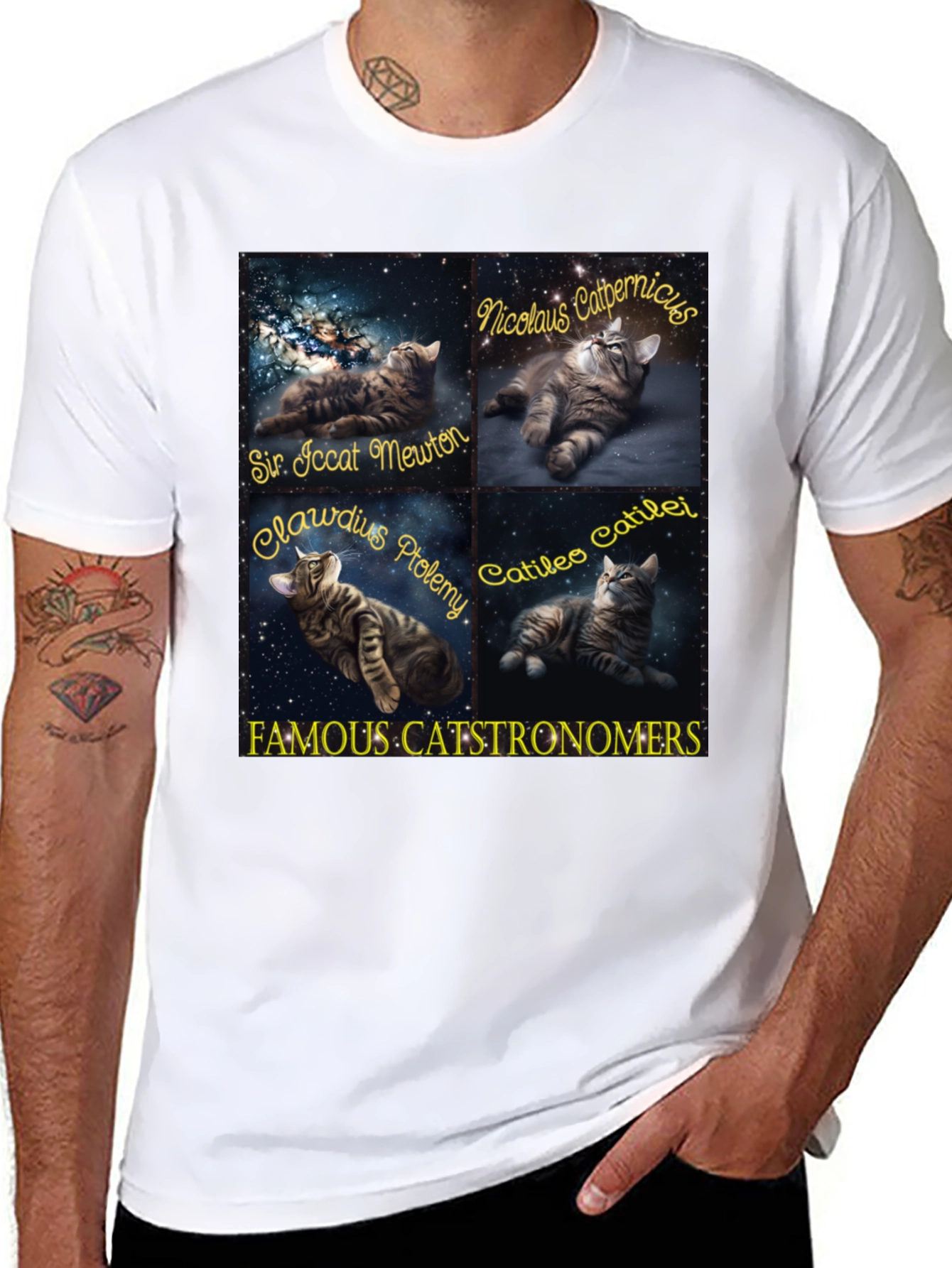 Funny Catstronomers T-Shirt