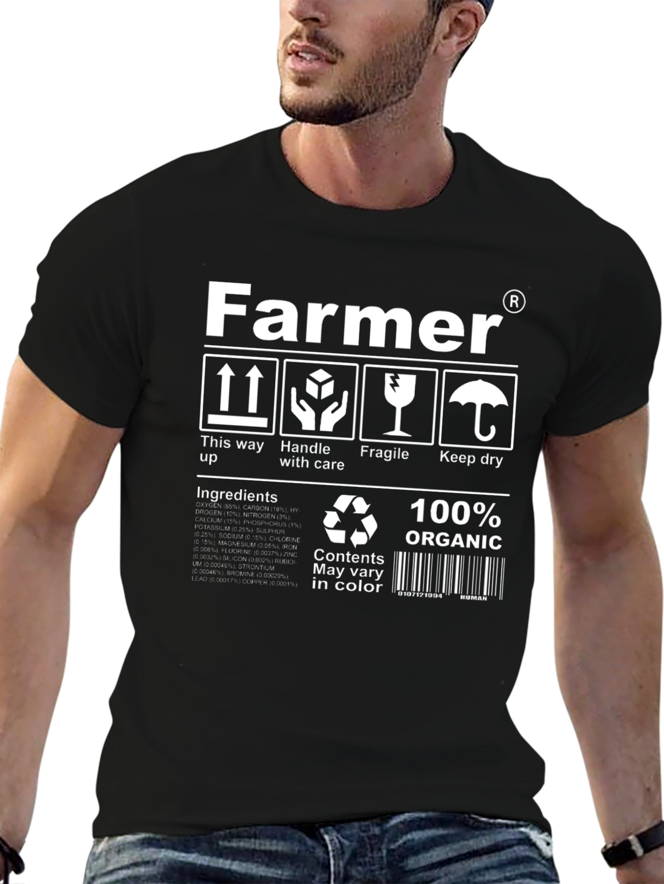 Farmer Organic T-Shirt | Novelty Farming Tee