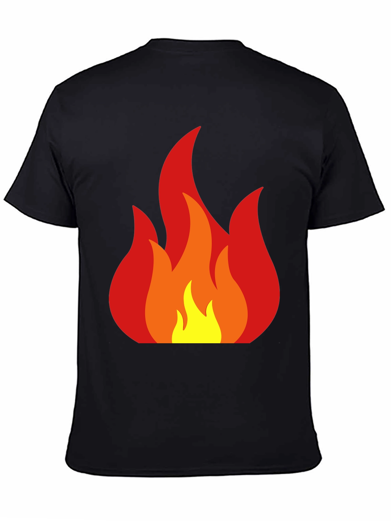 Flame Graphic Black T-Shirt