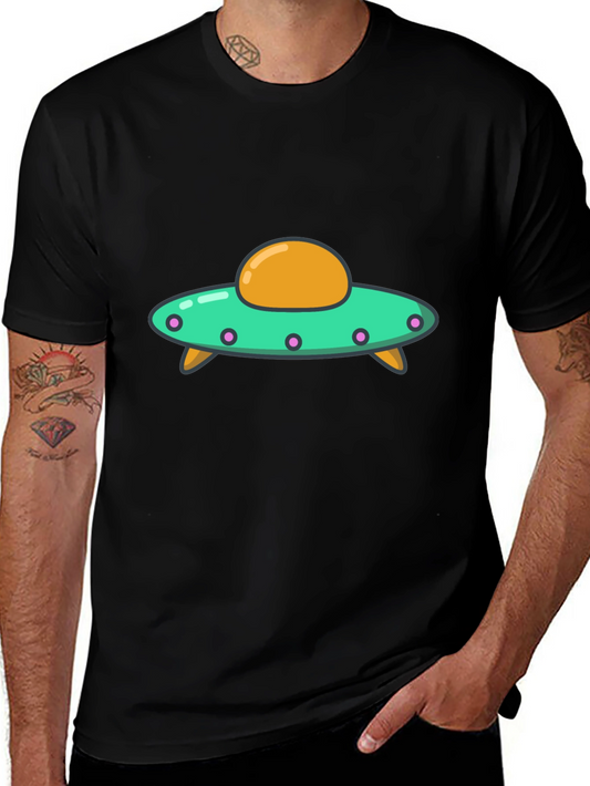 UFO Graphic T-Shirt - Fun Alien Spacecraft Design